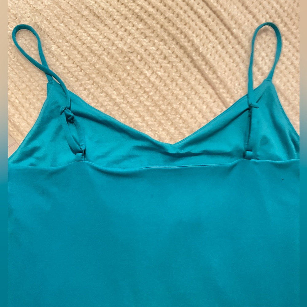 EXPRESS Blue Green Teal Sleeveless Mini Dress NWT - Picture 3 of 8